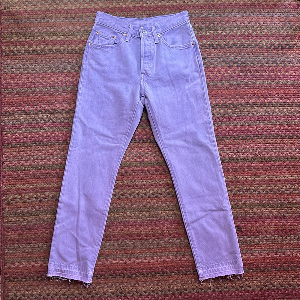 NWOT Levi’s 501 Lavender Purple Button Fly Jeans
